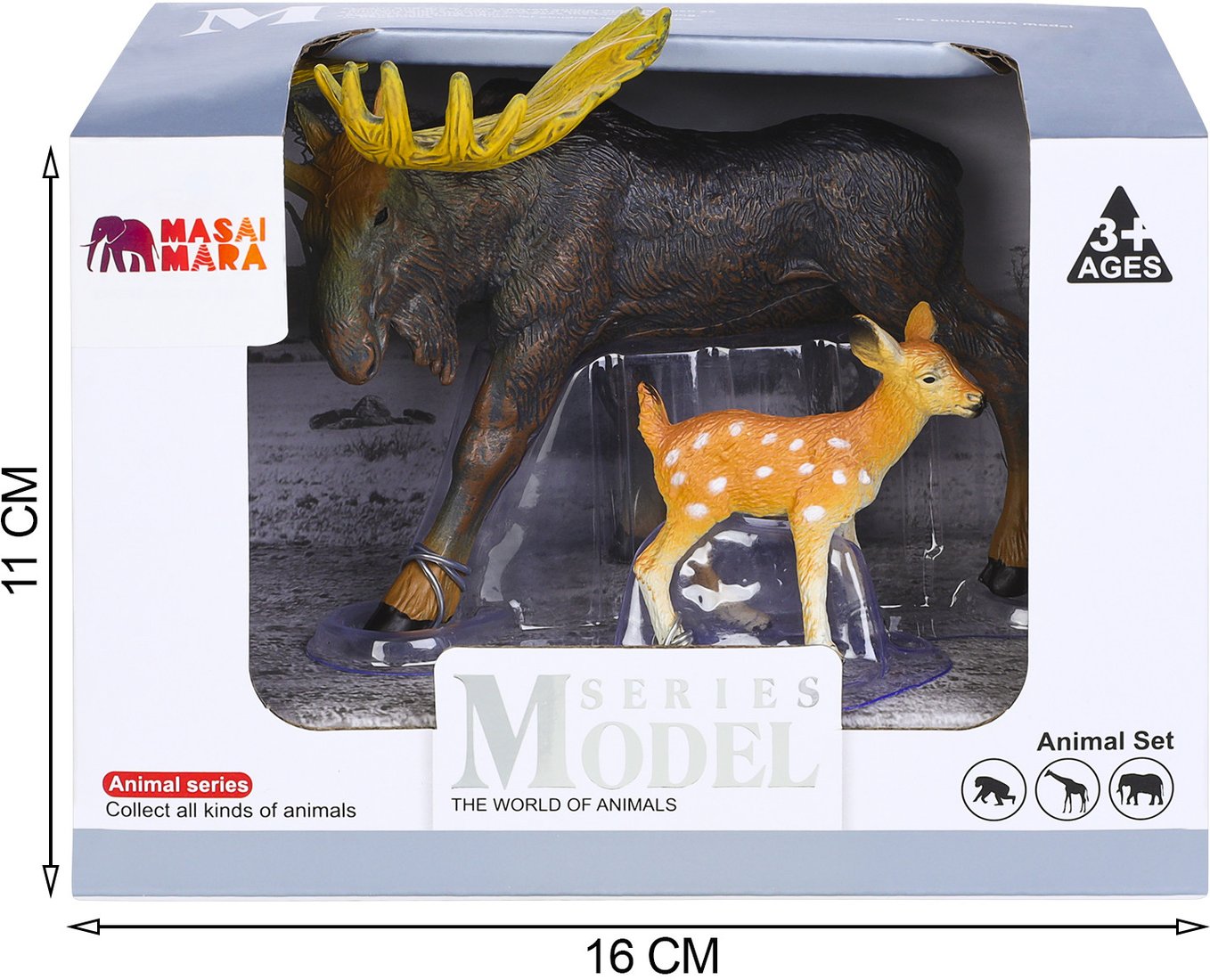 Набор фигурок Masai Mara Мир диких животных. Семья оленей MM211-114