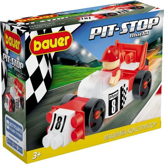 Конструктор Bauer Pit Stop 808 Гоночная машина