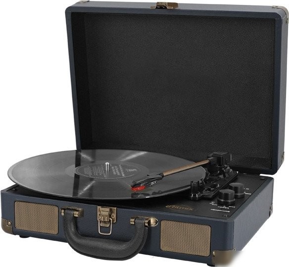 Виниловый проигрыватель Ritmix LP-160B (темно-синий)