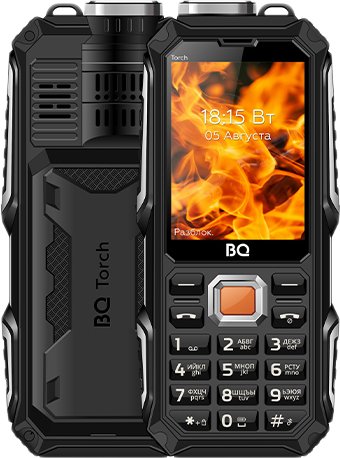 Кнопочный телефон BQ BQ-2835 Torch (черный)