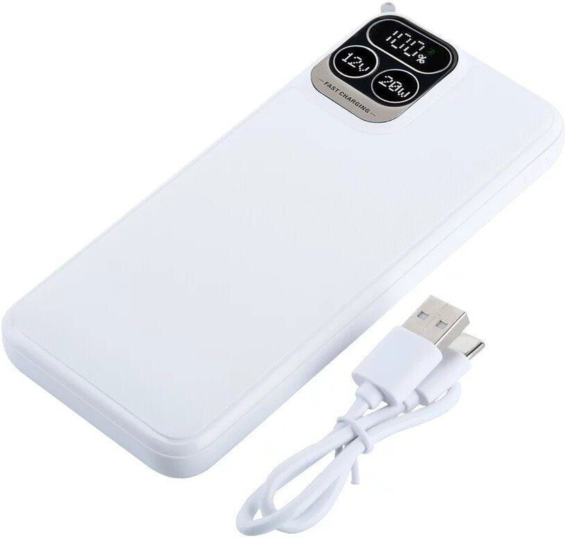 Внешний аккумулятор Perfeo Atomic Age 10000mAh (белый)