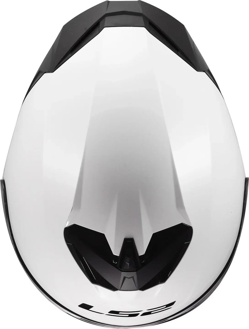 Мотошлем LS2 FF820 Rapid III Solid (S, белый глянцевый)