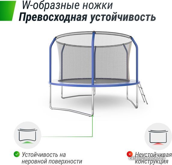 Батут Unix Line Supreme Basic 10 ft (blue)