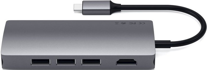 Док-станция Satechi Type-C Multi-Port Adapter 4K with Ethernet V2 ST-TCMA2M