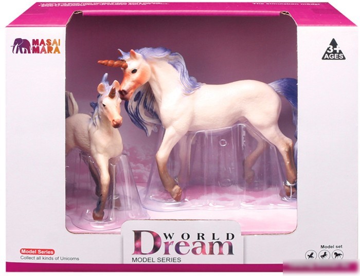 Набор фигурок Masai Mara Мир фэнтези. Семья белых единорогов MM206-401