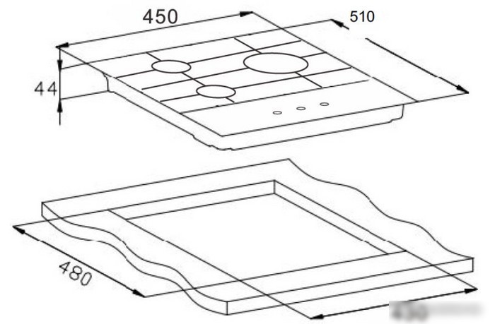 Варочная панель Weissgauff HGG 451 WGh Nano Glass