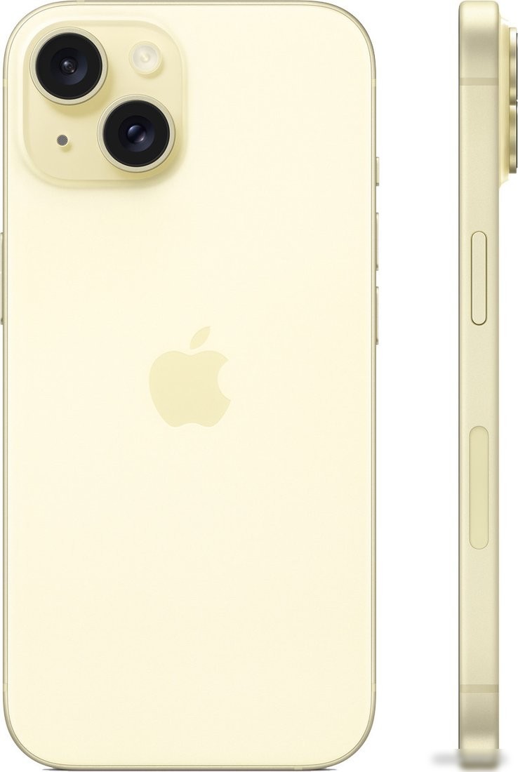 Телефон Apple iPhone 15 Dual SIM 512GB (желтый)