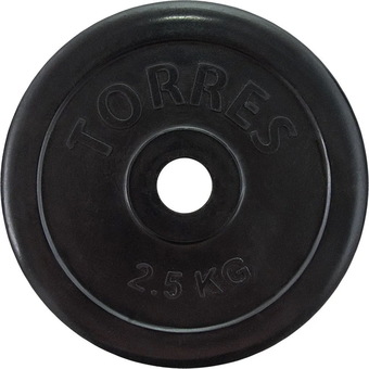 Диск Torres PL50692 25 мм 2.5 кг (черный)