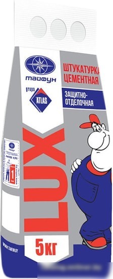Выравнивающая штукатурка Тайфун LUX Цементная универсальная (5 кг) Выравнивающая штукатурка Тайфун LUX Цементная универсальная (5 кг)