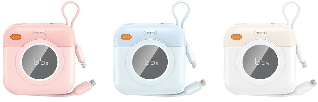 Внешний аккумулятор XO PR258 10000mAh (розовый)