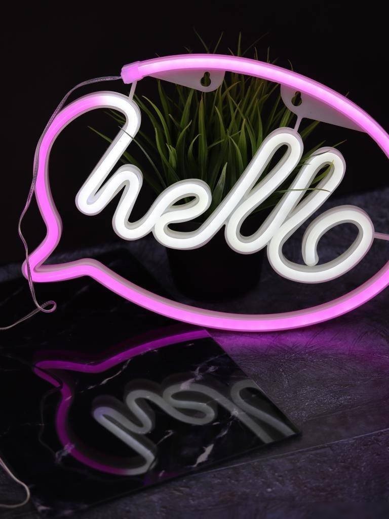 Ночник ILikeGift Hello inscription 151-2022092