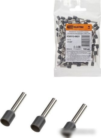 Наконечник-гильза для кабеля TDM Electric SQ0512-0021 (100 шт)
