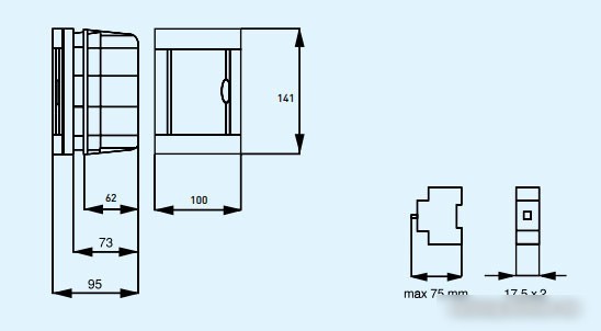 Бокс пластиковый Panasonic 2 BQDT1021-BY