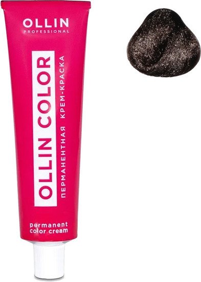 Крем-краска Ollin Professional Color перманентная 3/0 темный шатен 60 мл