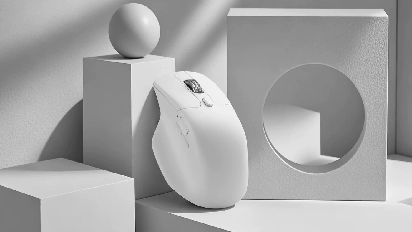 Мышь Keychron M6 Wireless 1K Pixart PAW3395 (белый)