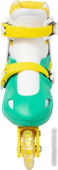 Роликовые коньки Ricos Kudo PW-128 S (р. 31-34, бирюзовый/желтый)