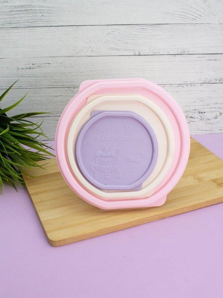 Набор контейнеров ILikeGift Color life round 6931-3 (3шт)