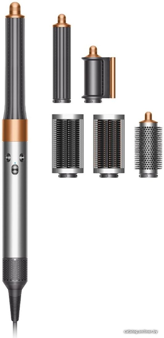 Фен-стайлер Dyson Airwrap Complete Long HS05 (с переходником на евровилку, никель/медный)