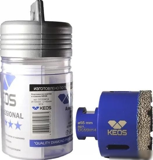 Коронка KEOS Pro 55мм DC55M14