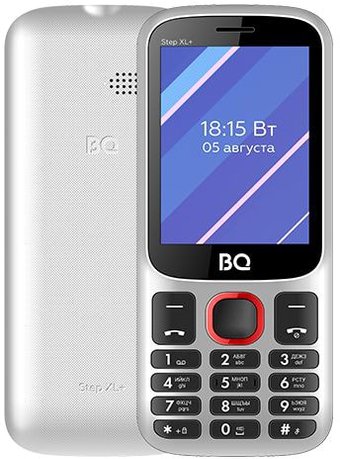 Кнопочный телефон BQ BQ-2820 Step XL+ (белый/красный)
