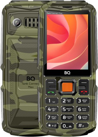Кнопочный телефон BQ 2830L Tank Connect Max (камуфляж/черный)