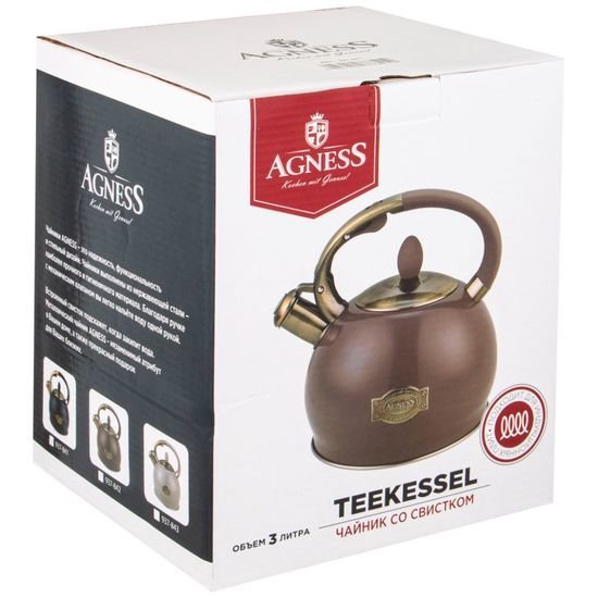 Чайник со свистком Agness 937-843