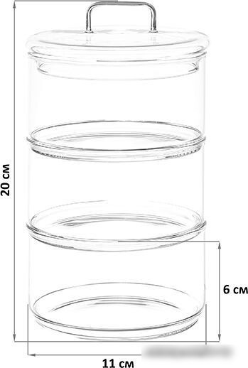 Емкость Elan Gallery Crystal glass 360112
