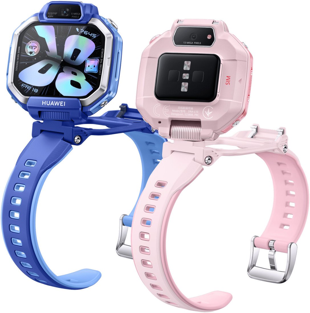 Детские умные часы Huawei Watch Kids X1 (розовый, с розовым ремешком, международная версия)