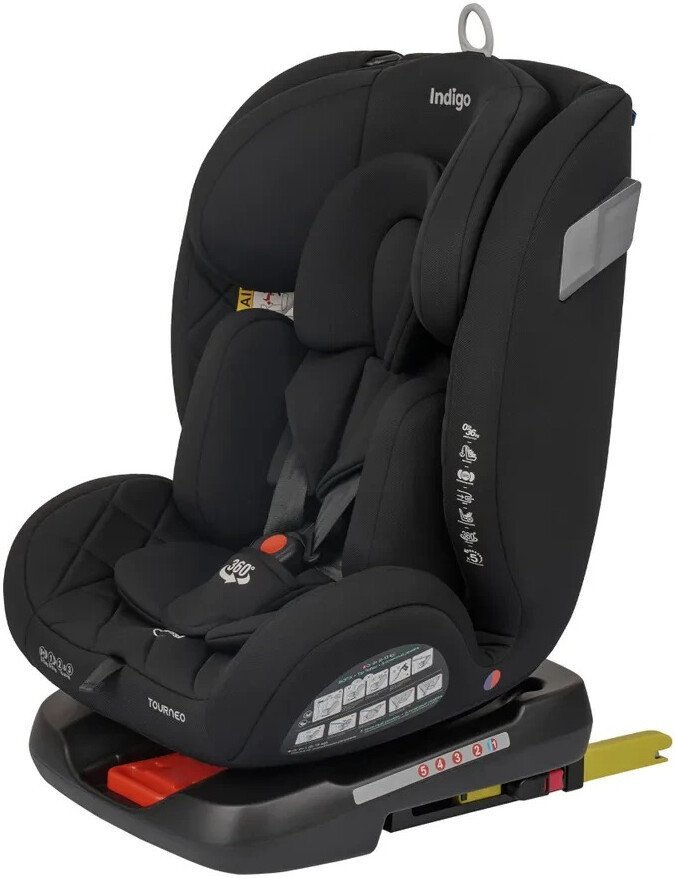 Детское автокресло Indigo Tourneo S Isofix (черный)