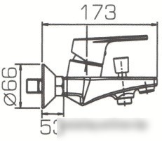 Смеситель Bravat Line F65299C-1