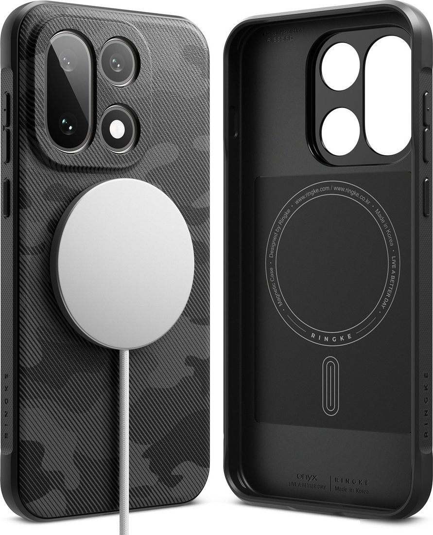 Чехол для телефона Ringke Onyx Magnetic для OnePlus 15 (Camo Black)