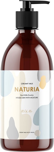 Косметика по уходу за телом Evas Гель для душа Naturia Creamy Milk Body Wash Milk Me 750 мл