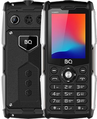Кнопочный телефон BQ BQ-2449 Hammer (черный)