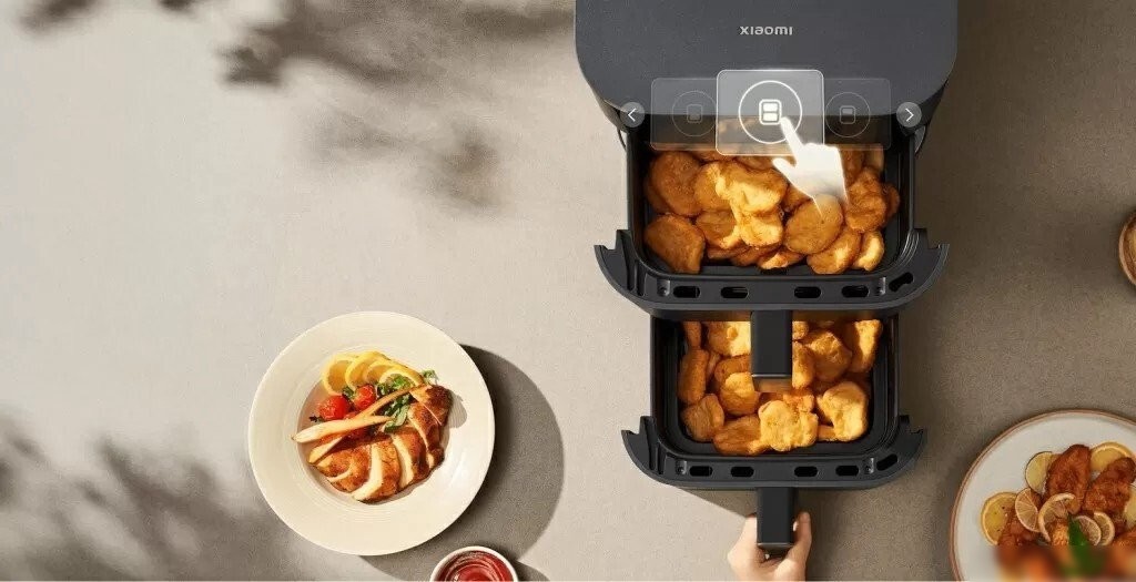 Аэрогриль (аэрофритюрница) Xiaomi Smart Double Stack Air Fryer 12L MAF-DS1201 (черный)
