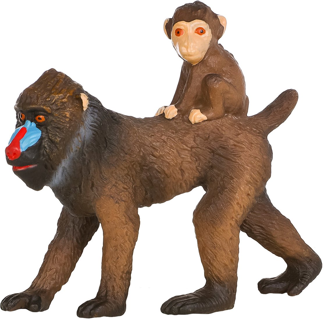 Набор фигурок Masai Mara Мир диких животных. Семья обезьян мандрил MM211-142
