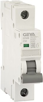 Выключатель автоматический GEYA GYM8 1P 50А C 4.5кА GYM81P50C