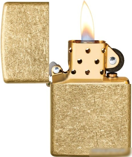 Зажигалка Zippo Classic Tumbled Brass 49477