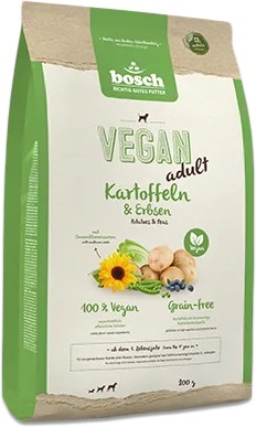 Сухой корм для собак Bosch HPC Vegan Adult Potatoes & Peas (с картофелем и горохом) 800 г
