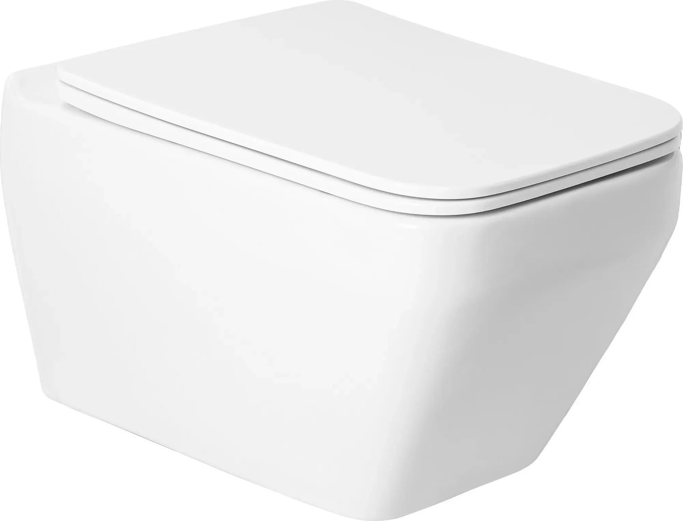 Унитаз подвесной Saniteco KW-9010W + Ани Пласт WCP4133