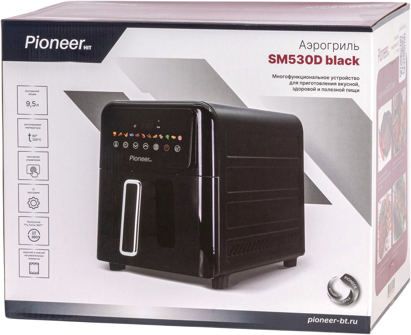 Аэрогриль (аэрофритюрница) Pioneer SM530D (черный)