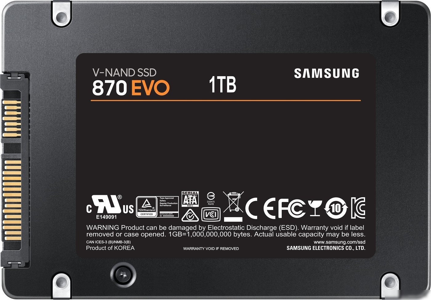 SSD Samsung 870 Evo 1TB MZ-77E1T0BW