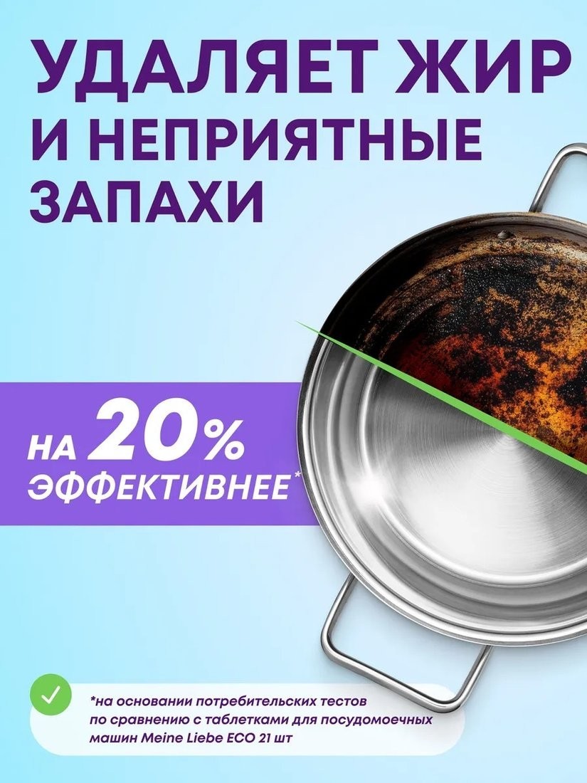 Таблетки для посудомоечной машины Meine Liebe All in 1 (50 шт+3 шт)