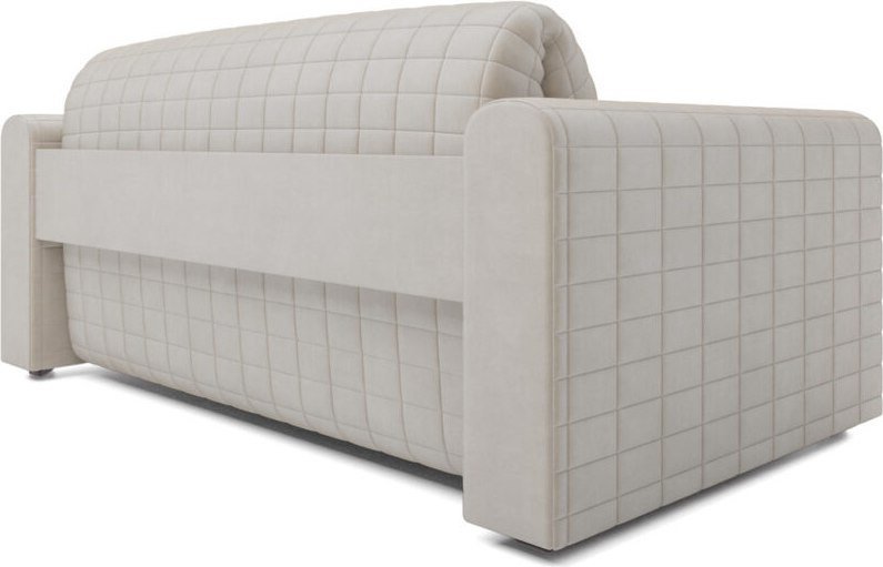 Диван Мебель-АРС Аккордеон Барон №5 НПБ 120x200 (бархат бежевый Star Velvet 6 Light Beige)