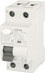 Устройство защитного отключения GEYA GYL9-2P-40A-30mA 2P 40A 6 kA 30mA A 2M GYL92P40A30
