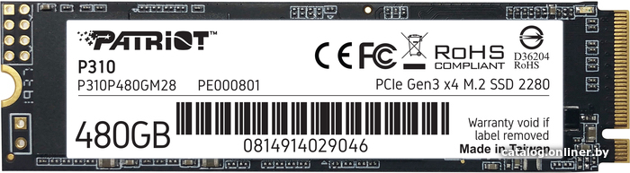 SSD Patriot P310 480GB P310P480GM28 SSD Patriot P310 480GB P310P480GM28