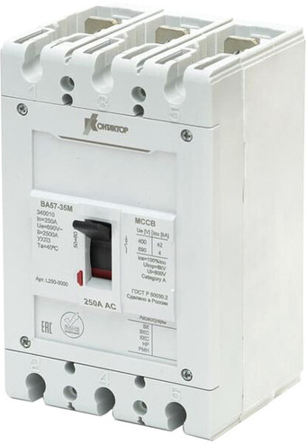 Выключатель автоматический Legrand ВА57-35М 340010 250А 690АС 2500А УХЛ3 L250-0000