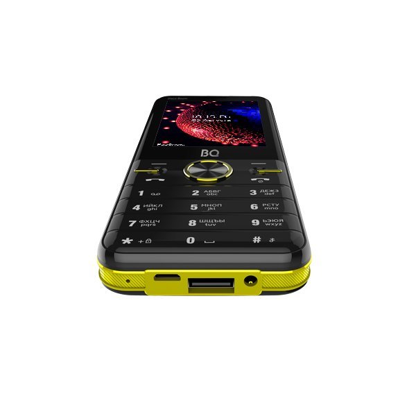 Кнопочный телефон BQ BQ-2842 Disco Boom (желтый)