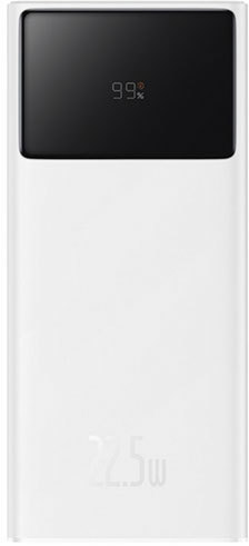 Внешний аккумулятор Baseus Star-Lord Digital Display Fast Charge Power Bank 22.5W 10000mAh (белый)