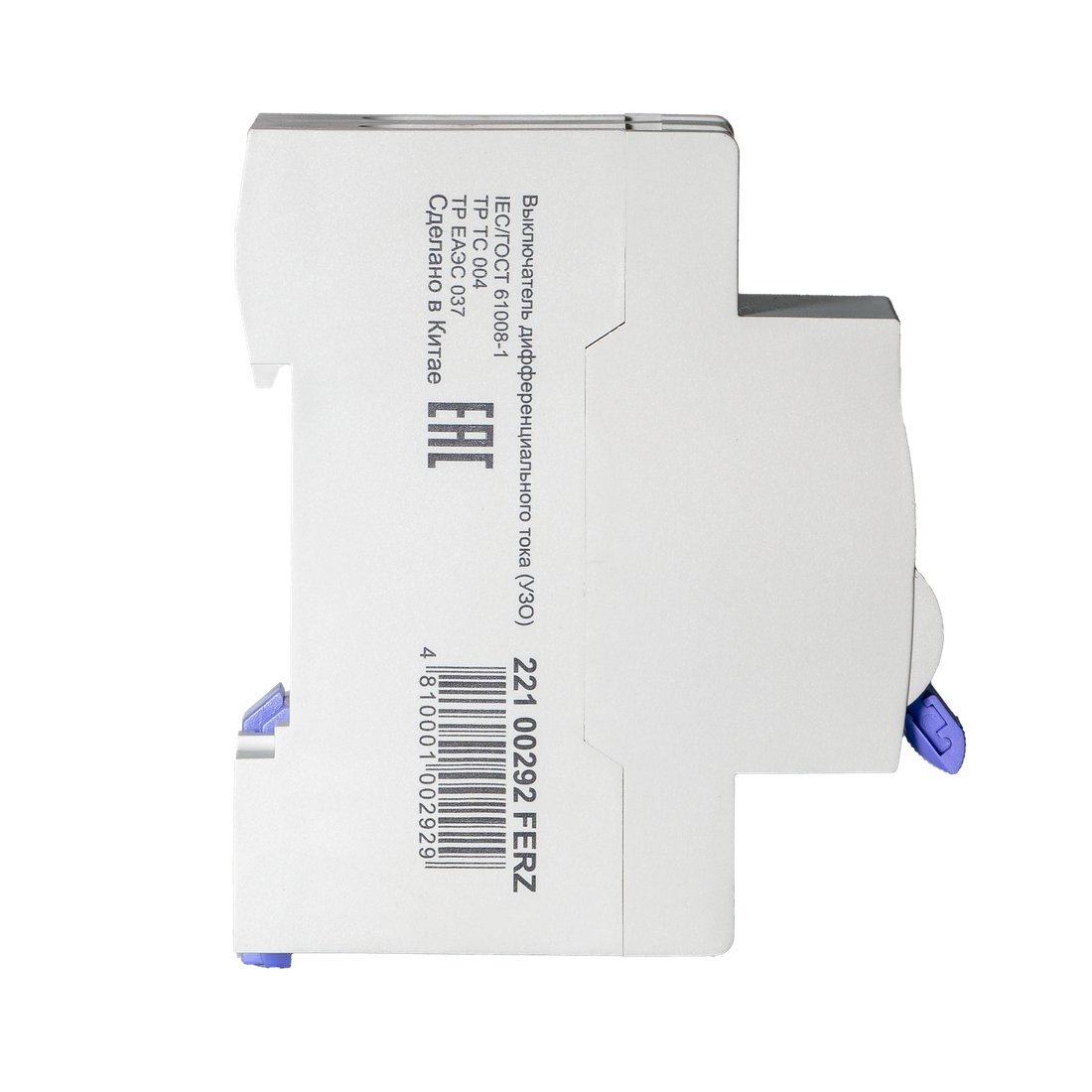 Устройство защитного отключения Dr.Ferz FMC-1P+N 63A 30mA 6kA AC 2M 22100292FERZ
