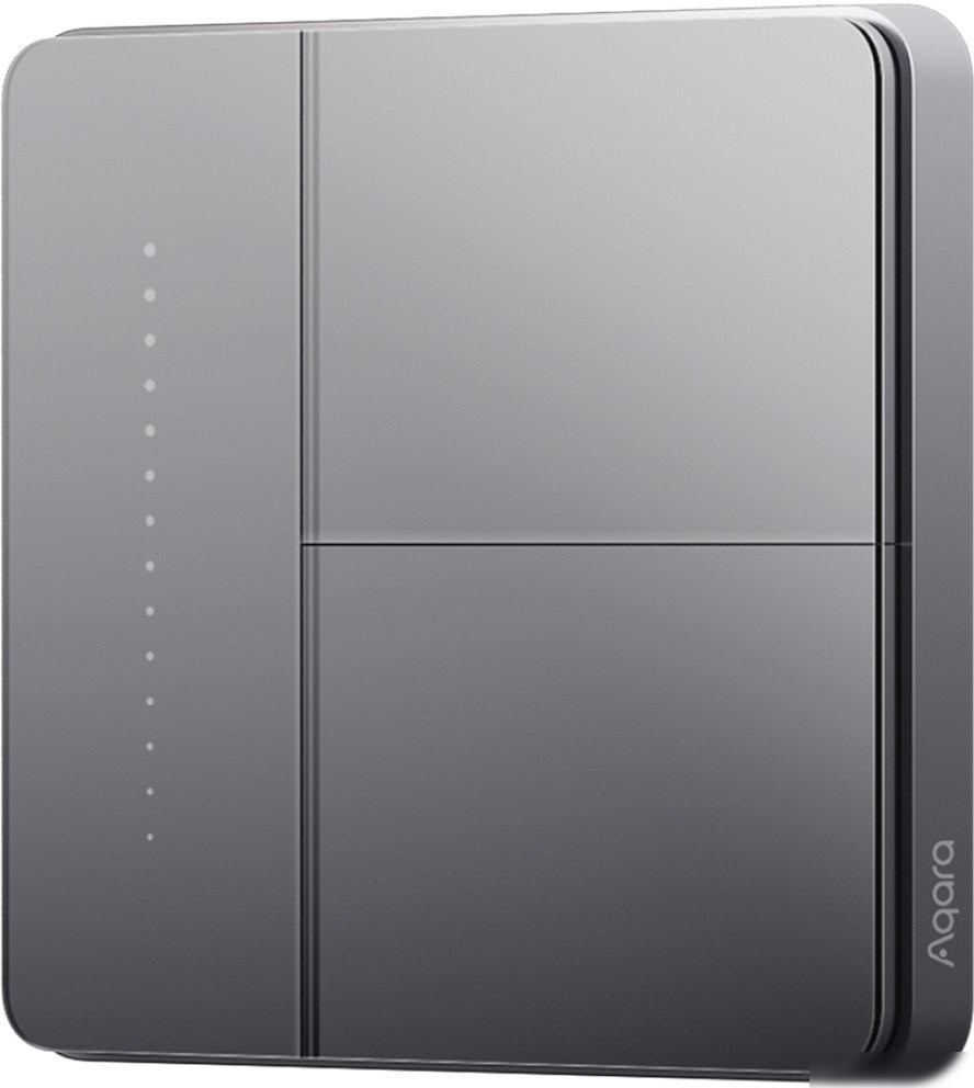 Выключатель Aqara Z1 Pro 2 клавиши (графитовый) Выключатель Aqara Z1 Pro 2 клавиши (графитовый)